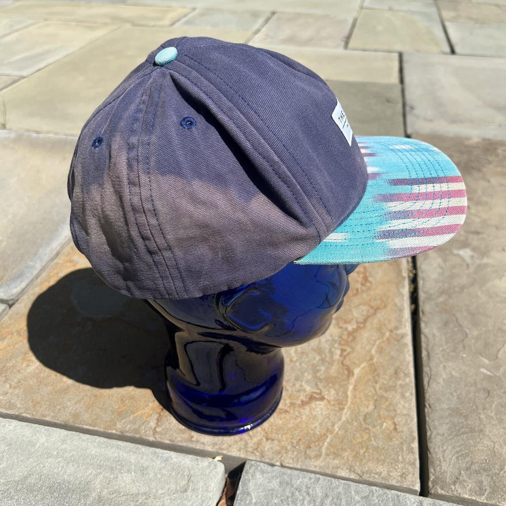 Distressed Sun Faded Quiet Life Canvas Snap Back Hat