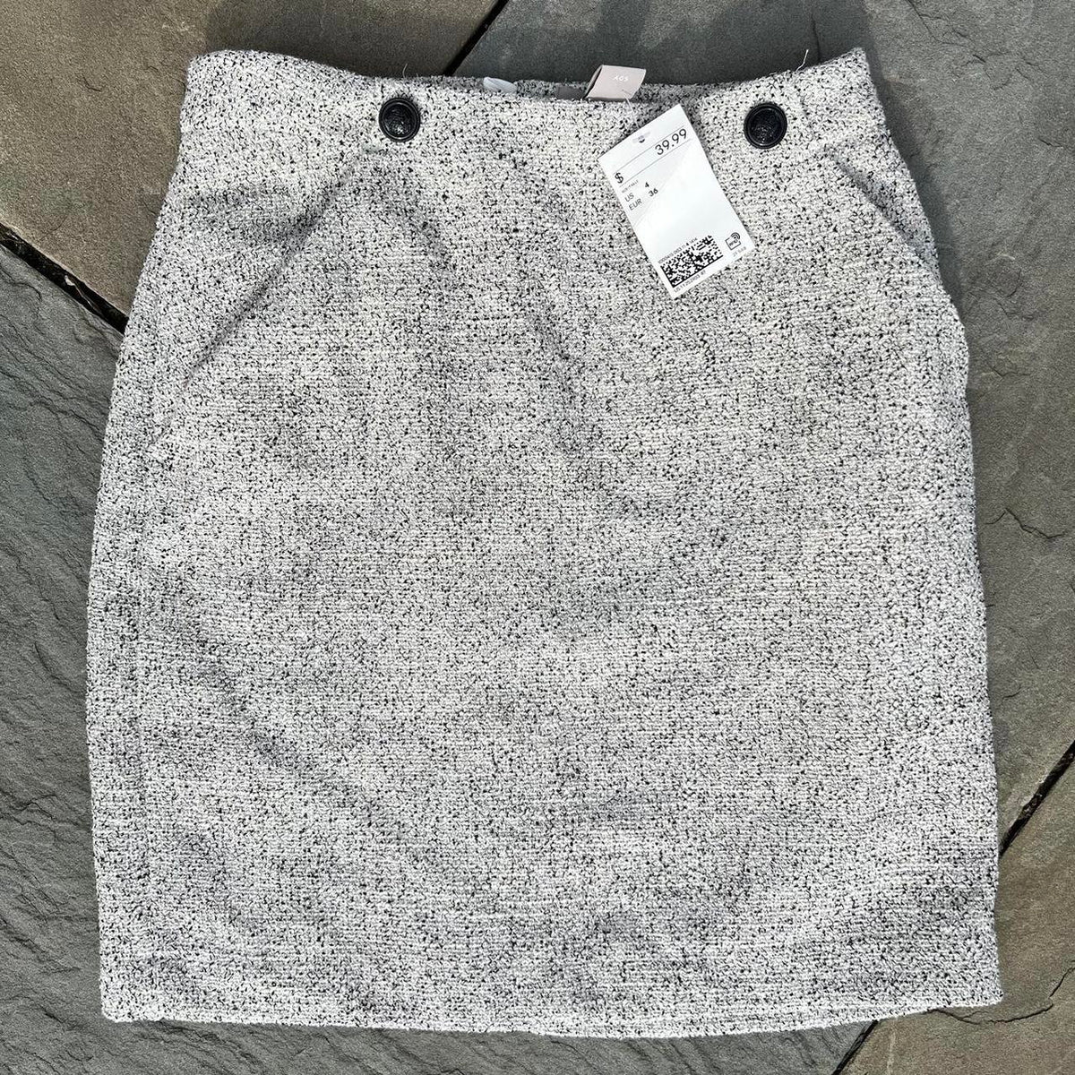 NWT Light Grey Heather Knit Mini Skirt