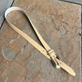 Vintage 90s Tan Snake Leather belt