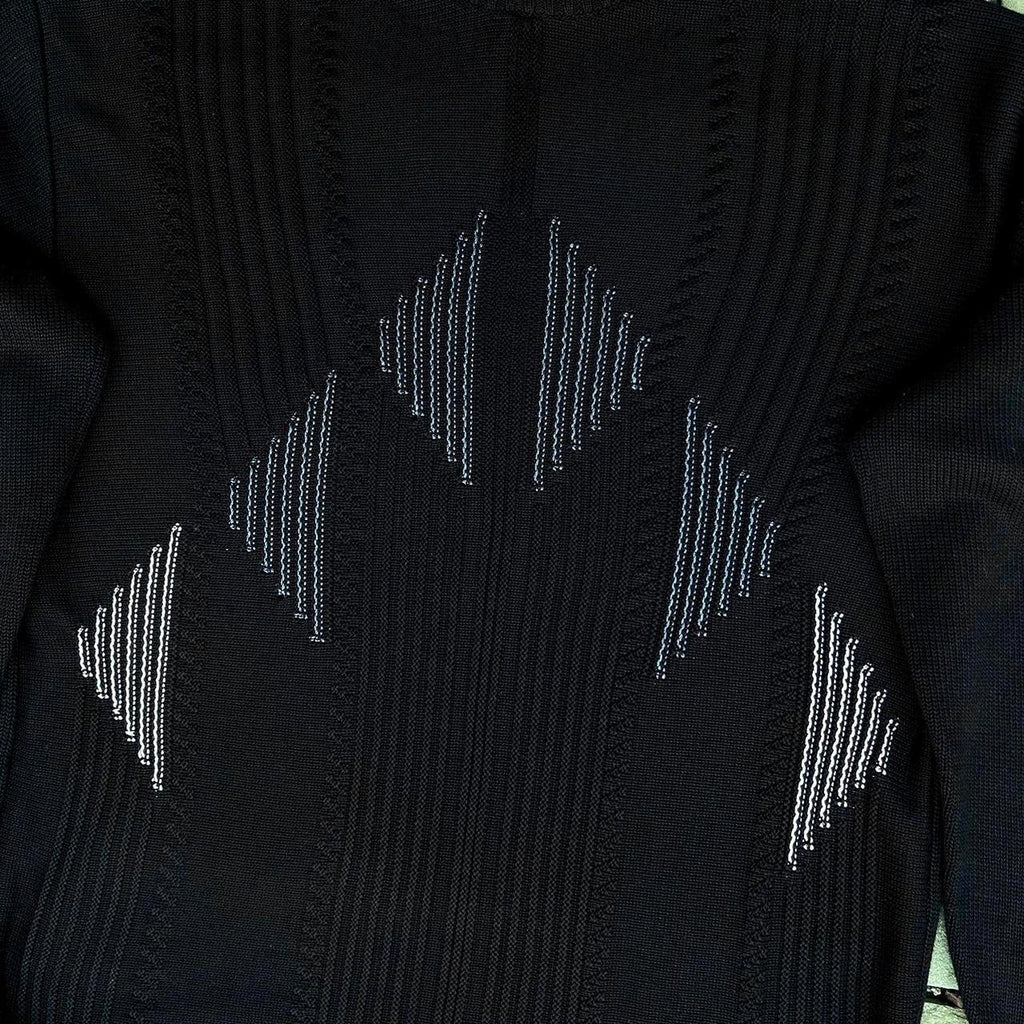 Vintage 90s Knit Chest Pattern Crewneck Sweater