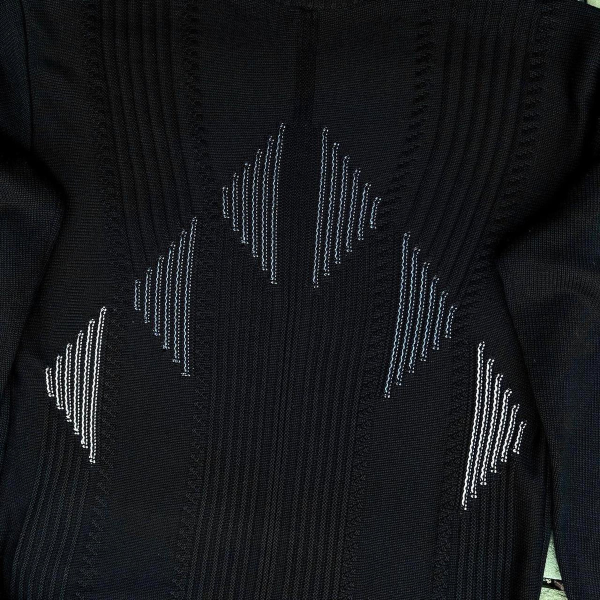 Vintage 90s Knit Chest Pattern Crewneck Sweater