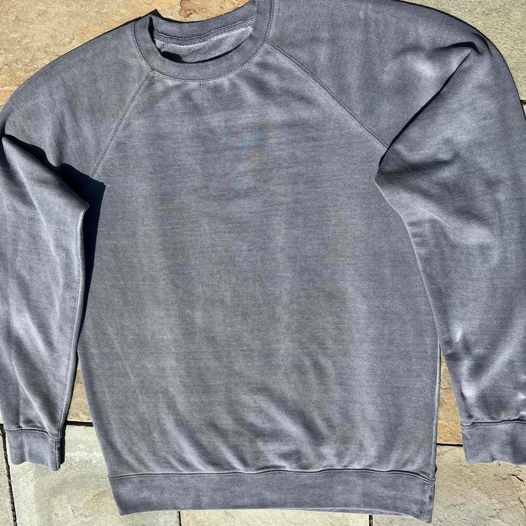 Reworked Grey Garment Dye Crewneck Sweatshirt