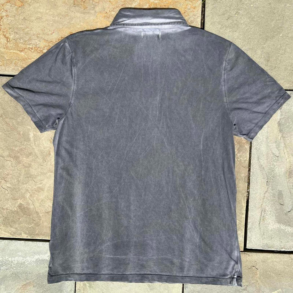 Overdyed Reworked Grey Minimalist Polo