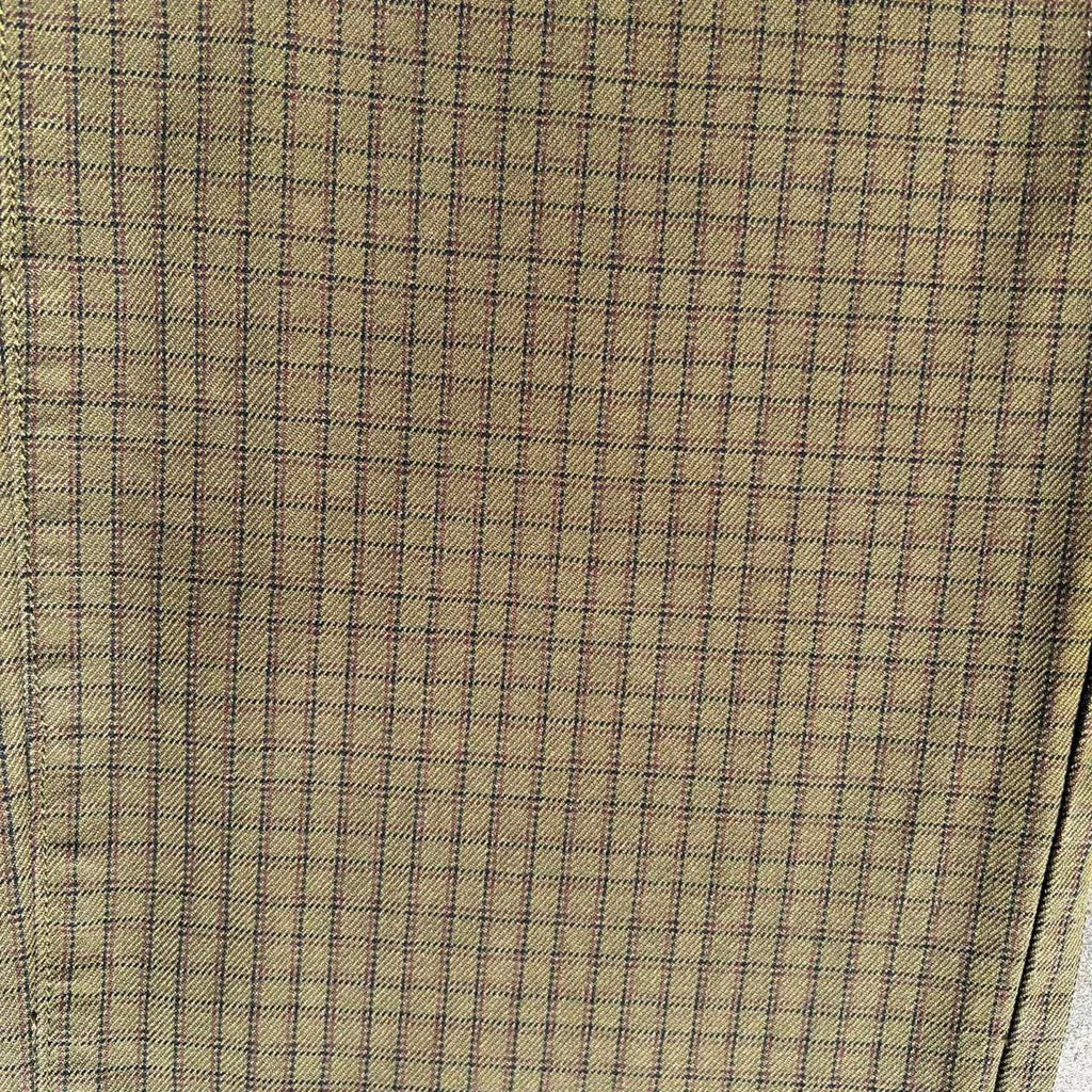 Stussy Brown Check Plaid Big Ol Jeans