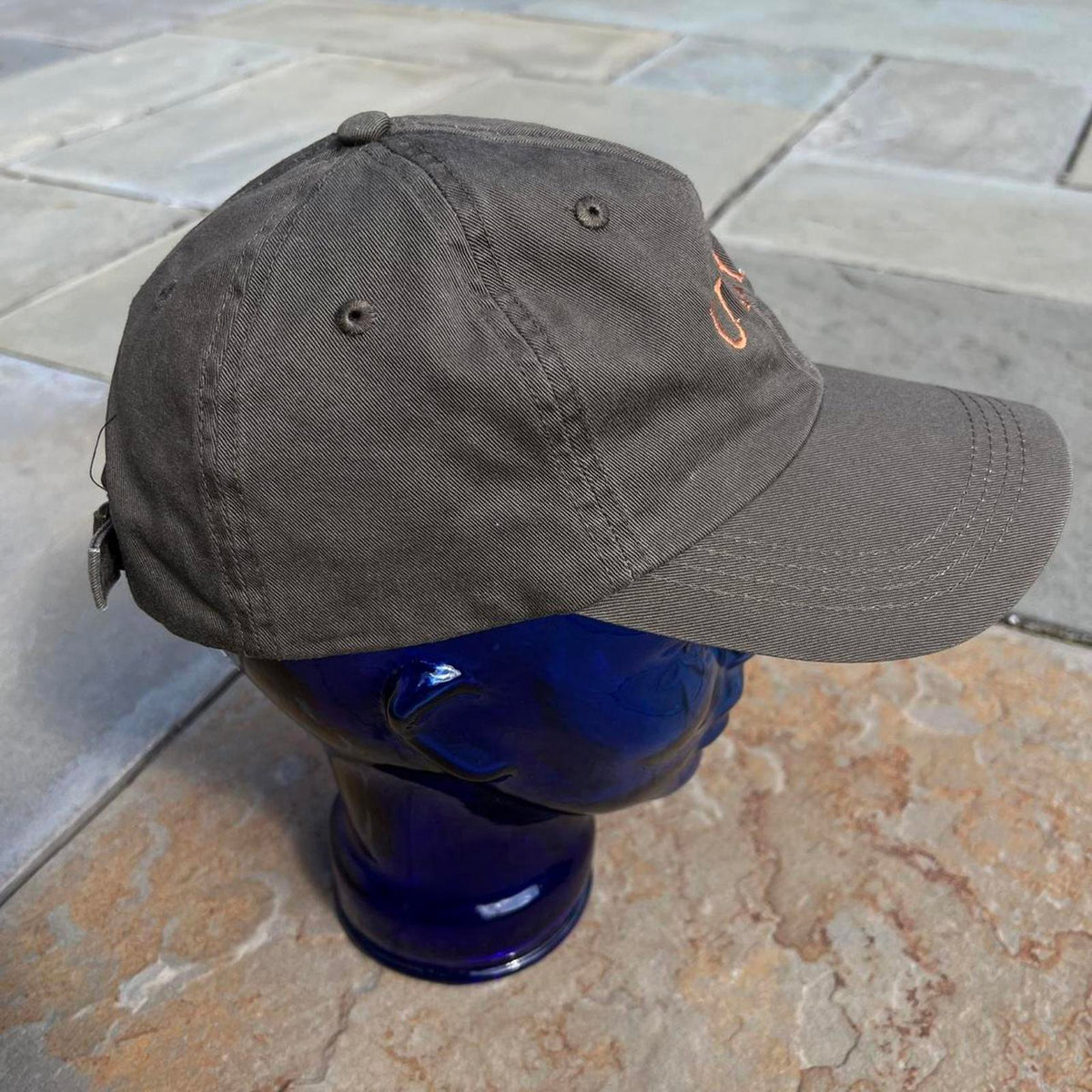Utah Embroidered Strapback Dad Hat Olive Green