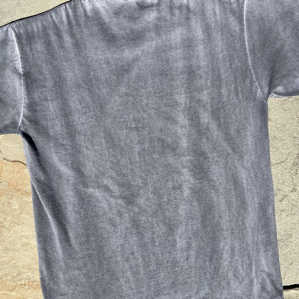 Vintage 90s Russel Black Grey Overdye Tee Made in USA
