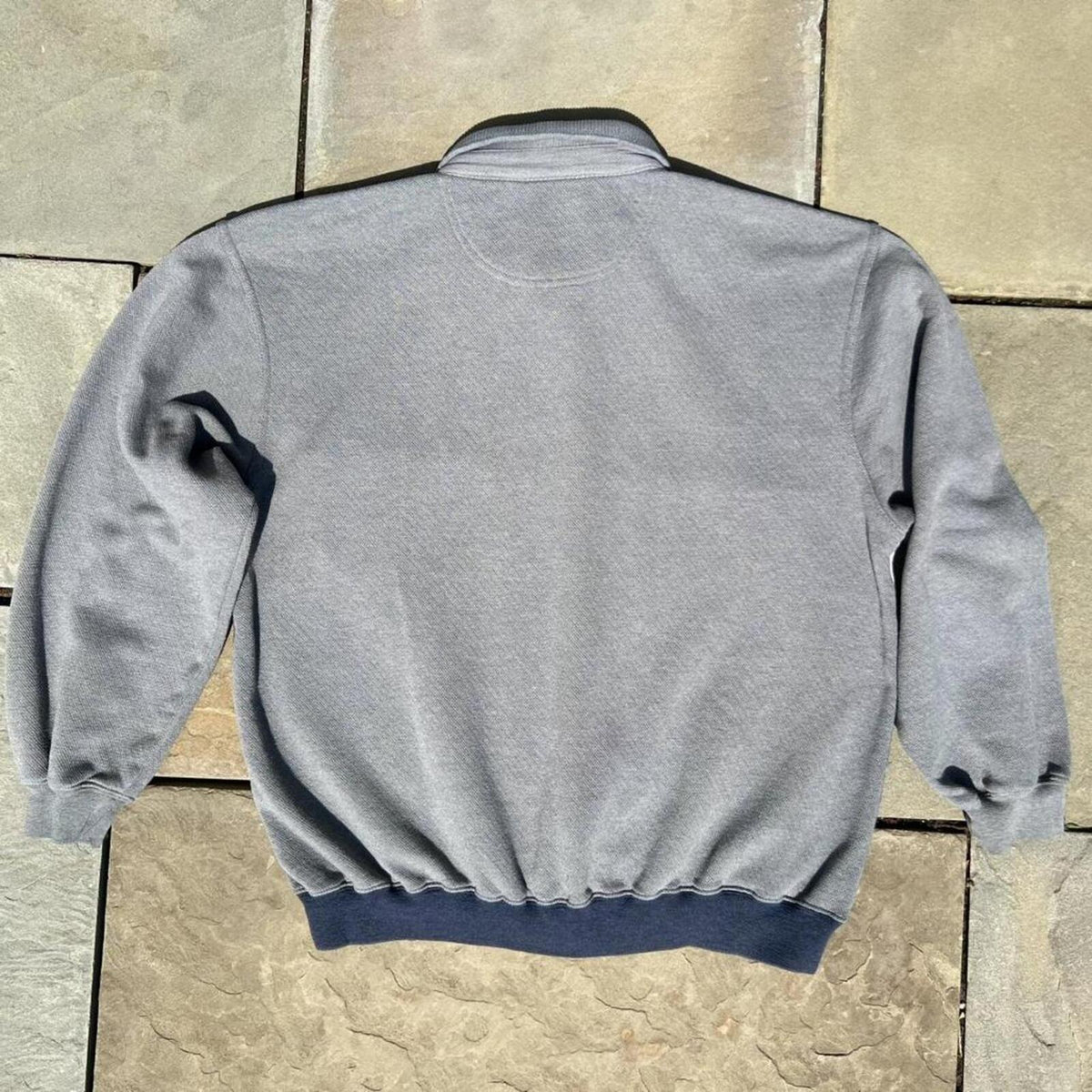 Vintage Y2K Colorblock Cut and Sew Polo Sweater