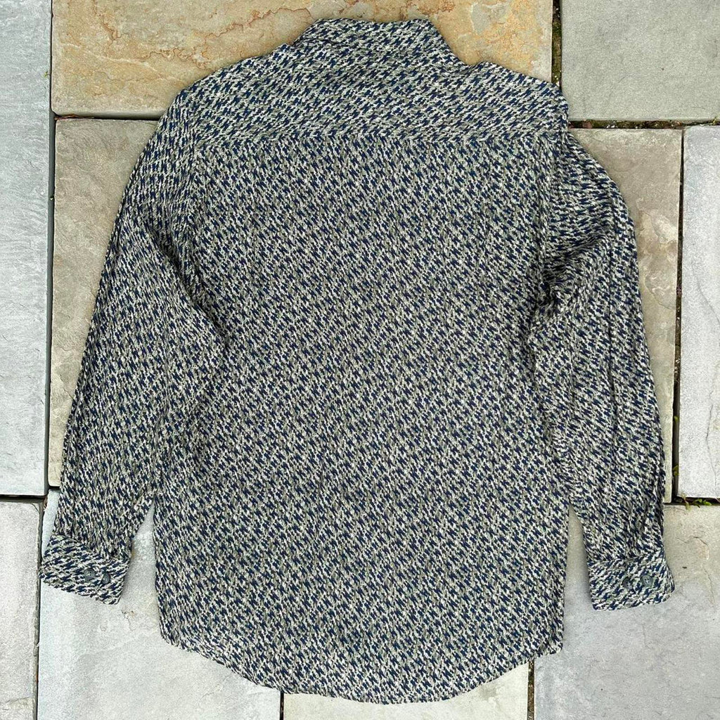 Y2K Abstract Pattern Long Sleeve Club Shirt