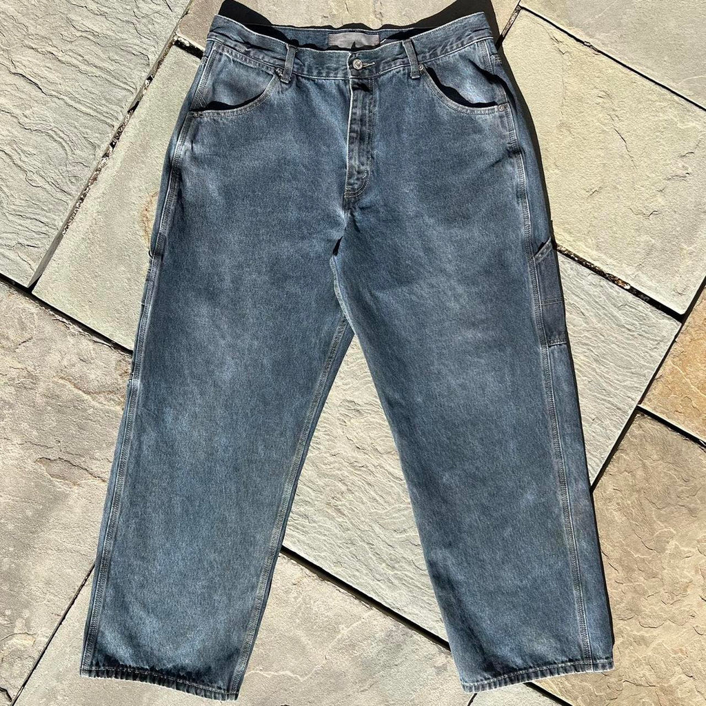 Vintage Y2K 2001 Overdye Levis Reworked Carpenter Work Jeans