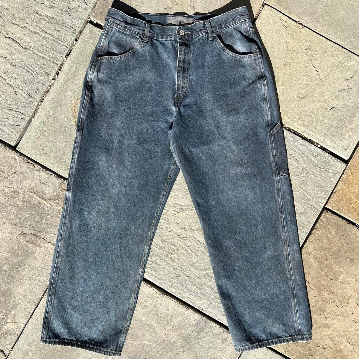 Vintage Y2K 2001 Overdye Levis Reworked Carpenter Work Jeans