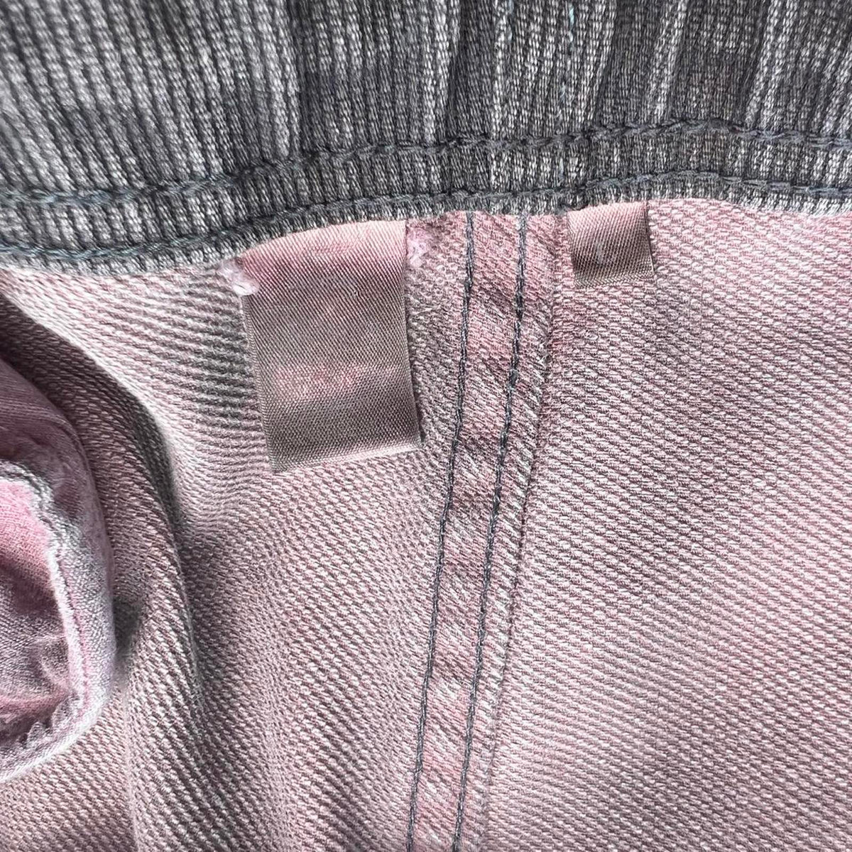 Y2K Grey Overdyed Drawstring Pants