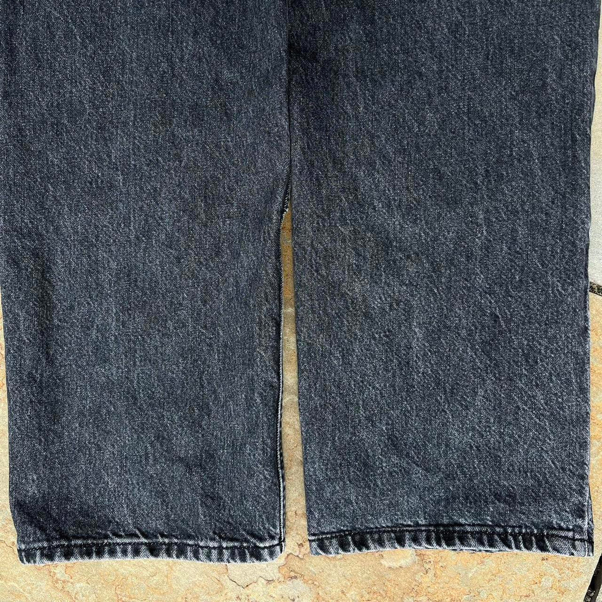 Hockey Double Knee Black Washed Denim Jeans