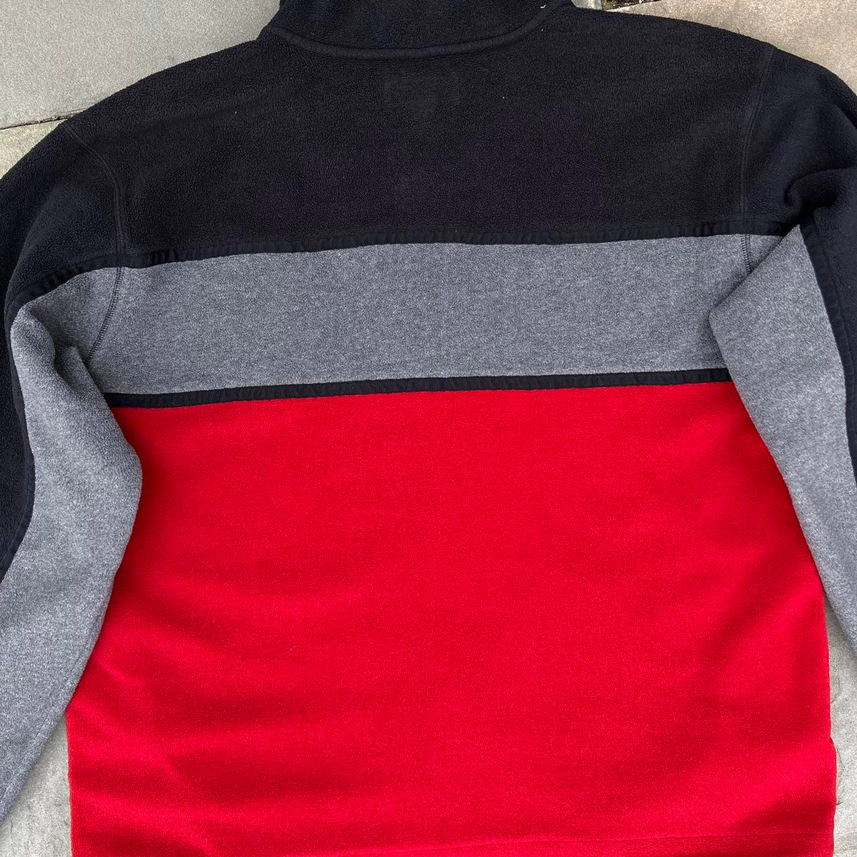 Vintage Y2K Colorblock Fleece Quarter Zip Pullover