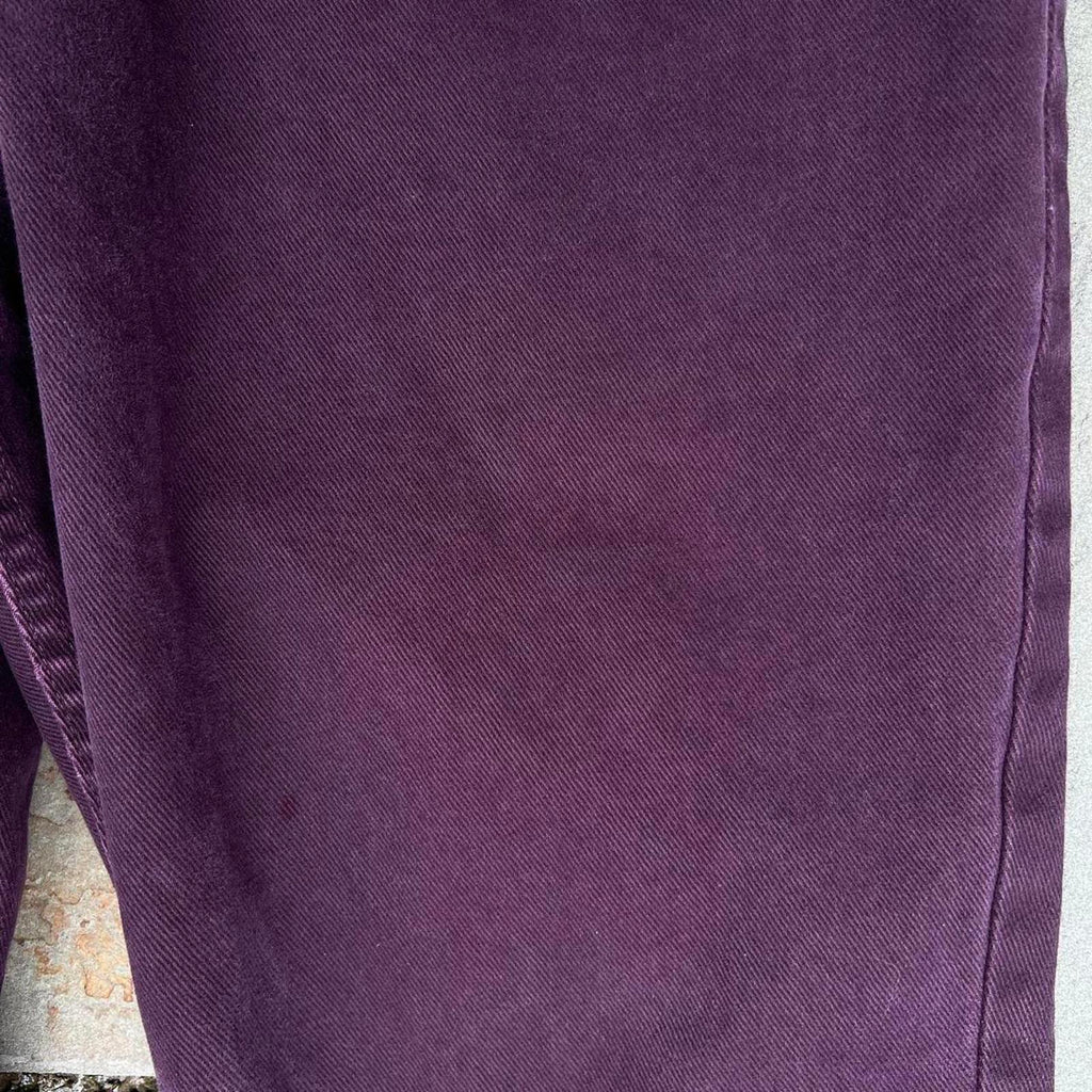 Vintage 90s Dark Purple Denim Tapered Jeans