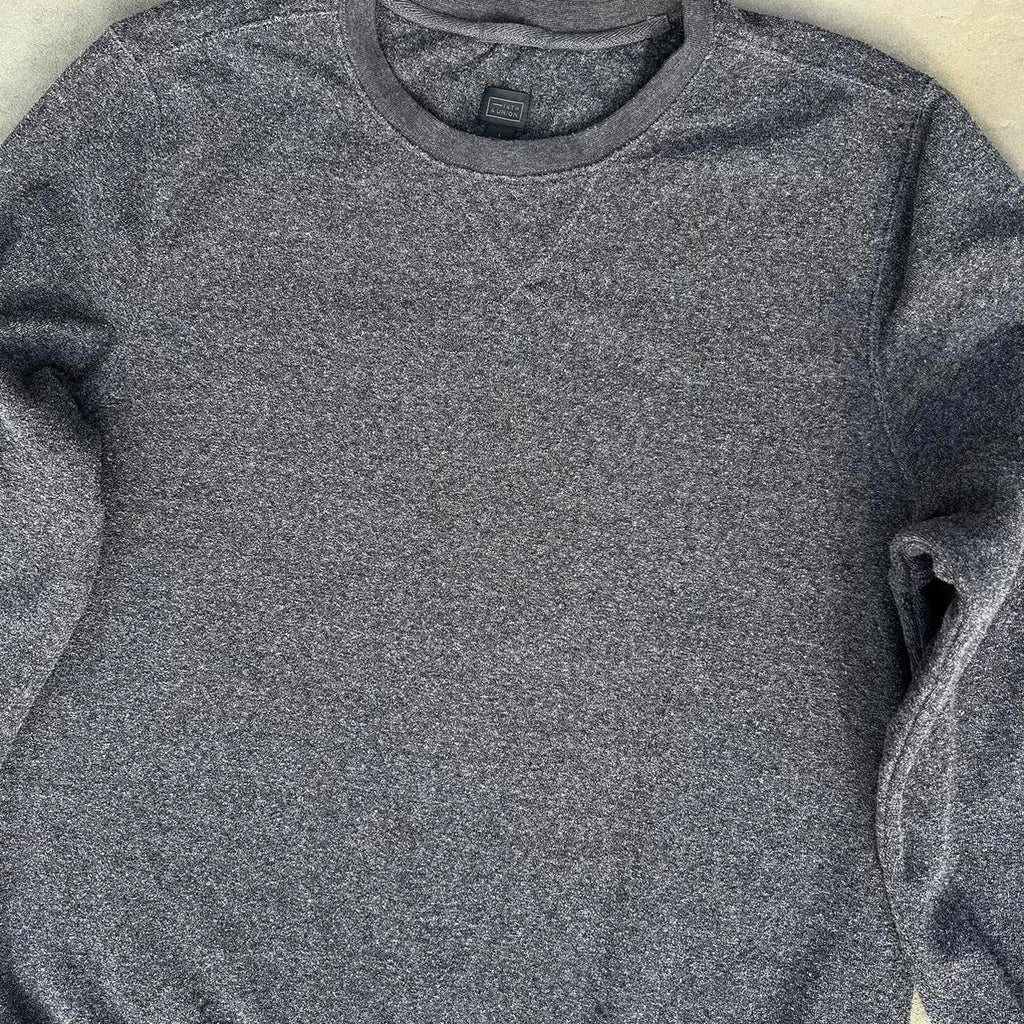 Dark Grey Terry Crewneck Sweatshirt
