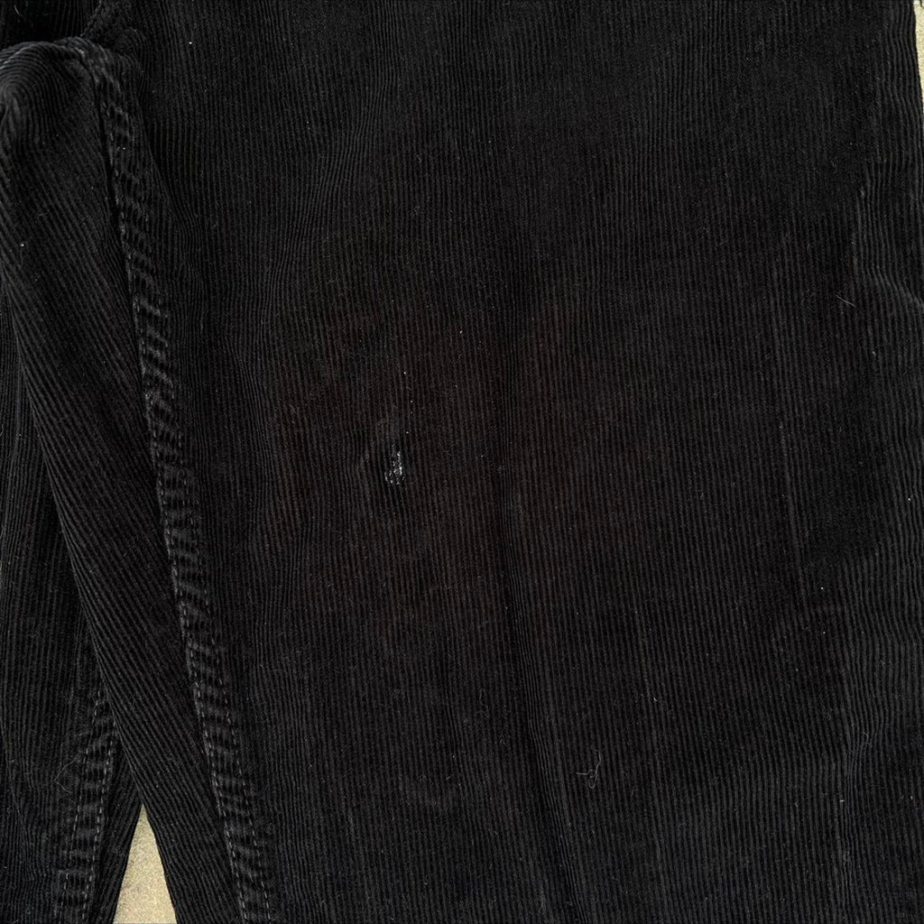 Black Corduroy Riveted Jeans