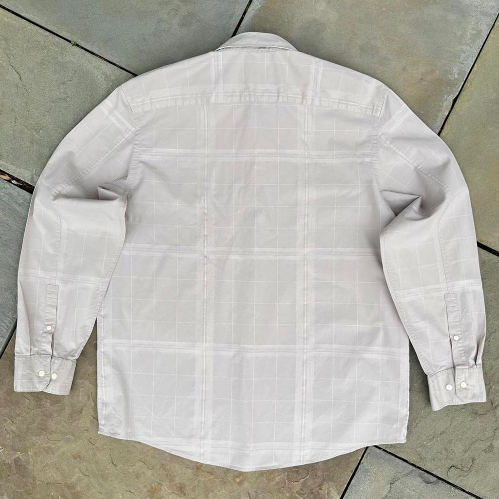 Vintage 90s Tan Tonal Plaid Button Down Shirt