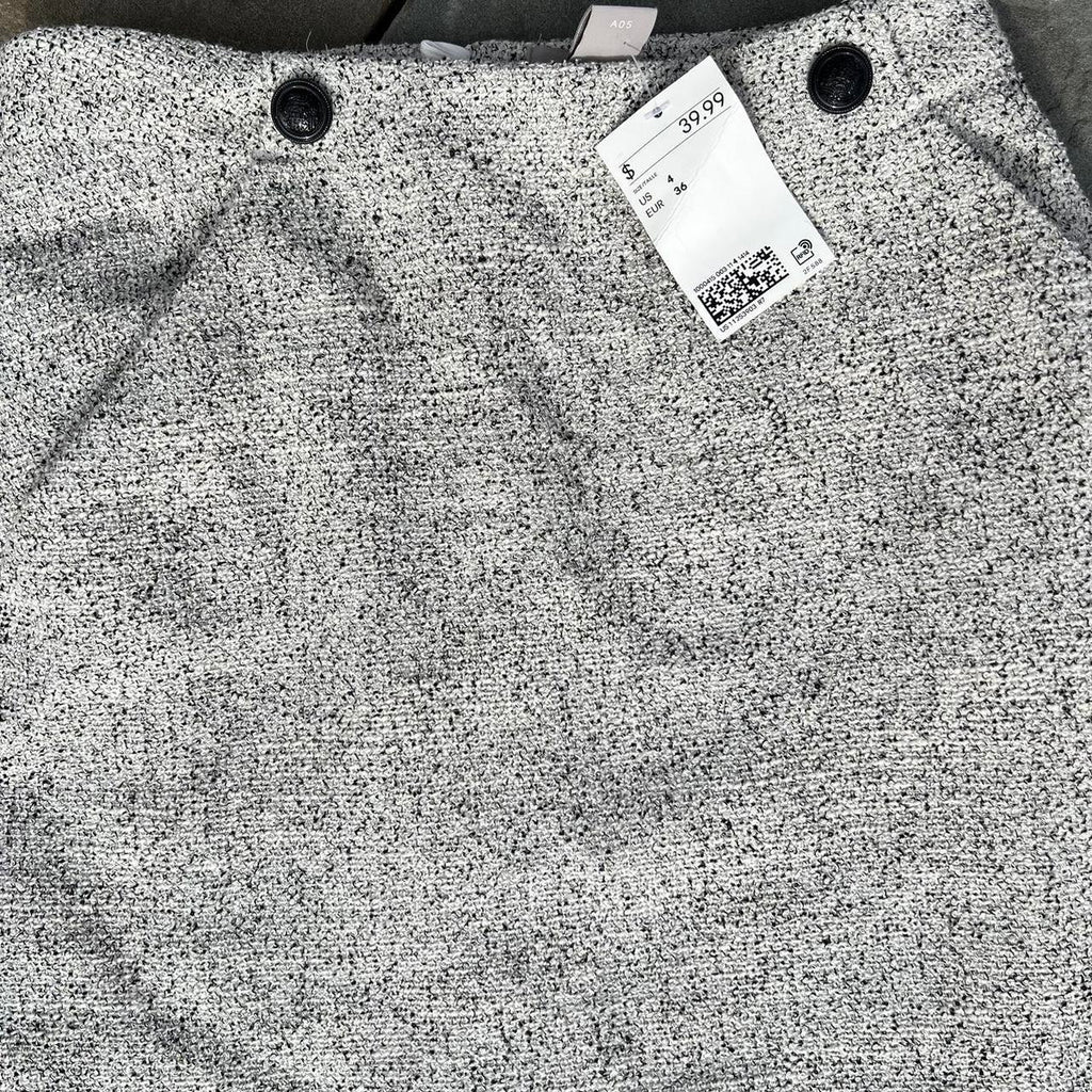 NWT Light Grey Heather Knit Mini Skirt