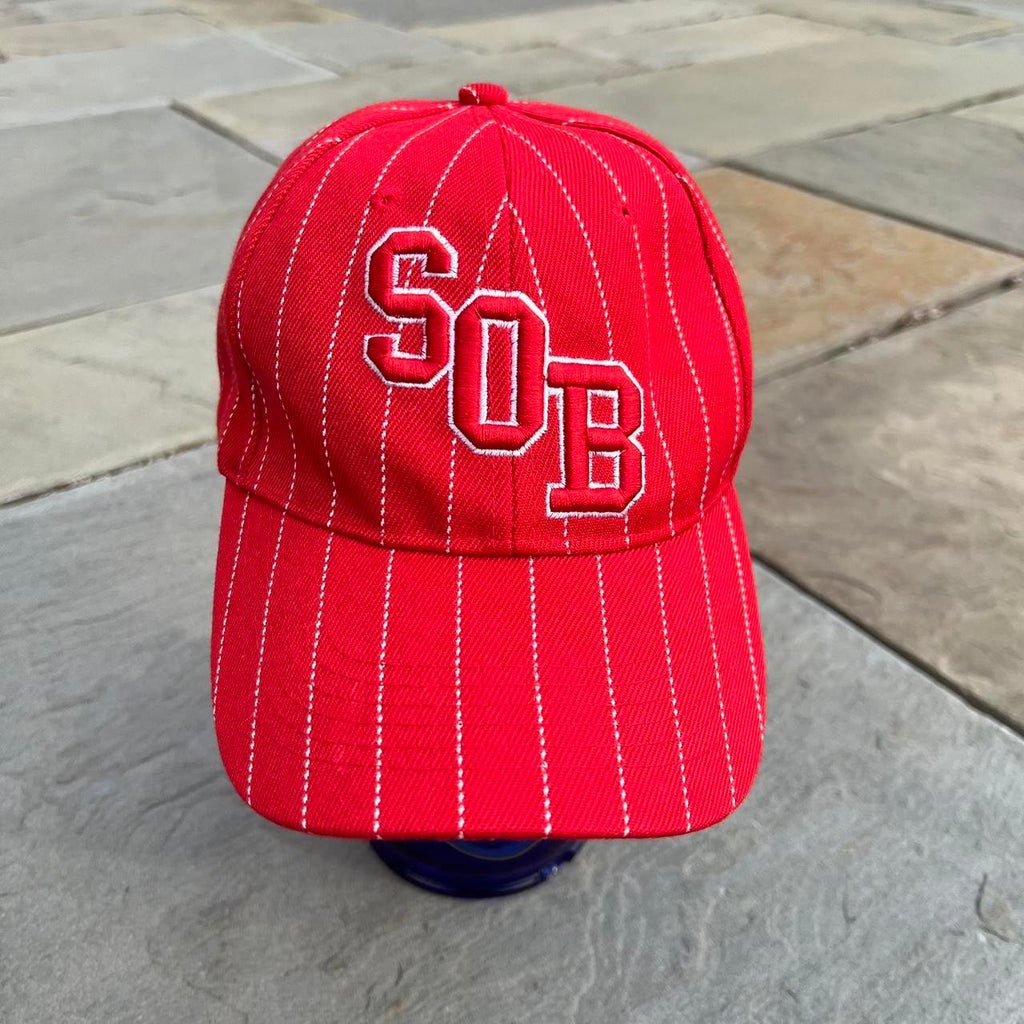 South of the Border Red Pinstripe SOB Strap-back Hat