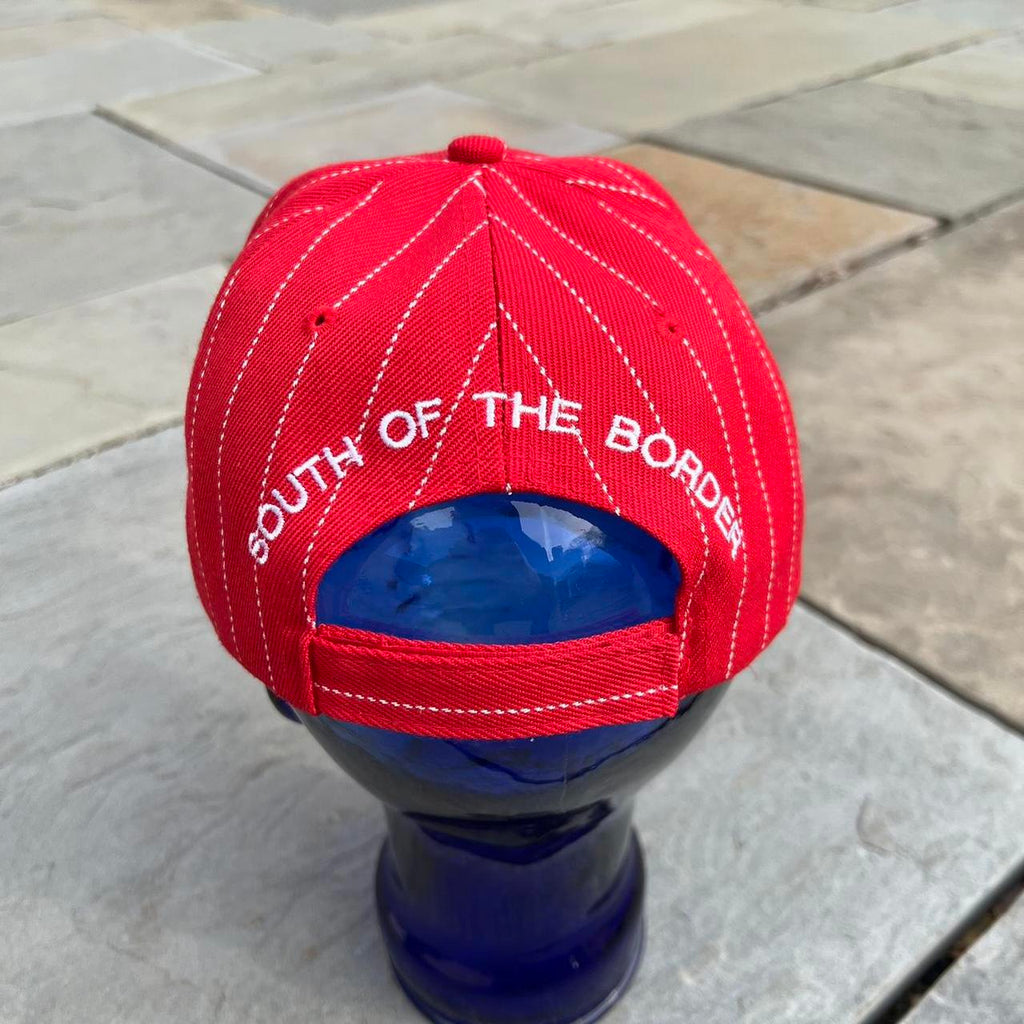 South of the Border Red Pinstripe SOB Strap-back Hat