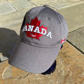 Y2K Canada Niagara Parks Embroidered Strapback Hat grey