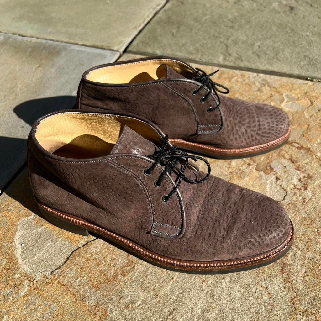 Neo-Vintage 90s Made in Italy Brown Suede Desert Boots