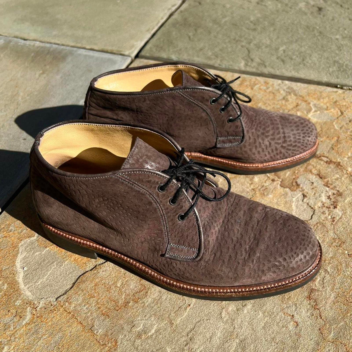 Neo-Vintage 90s Made in Italy Brown Suede Desert Boots