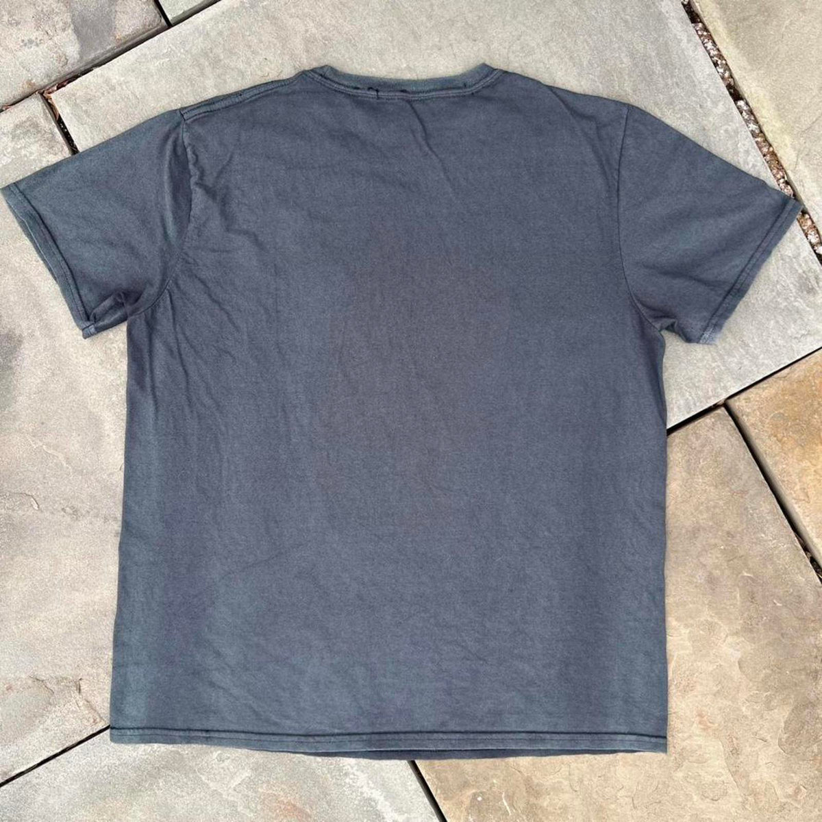 Washed Black Effect Garment Overdyed T-Shirt