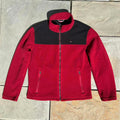 Tommy Hilfiger Red and Black Colorblock Fleece Jacket