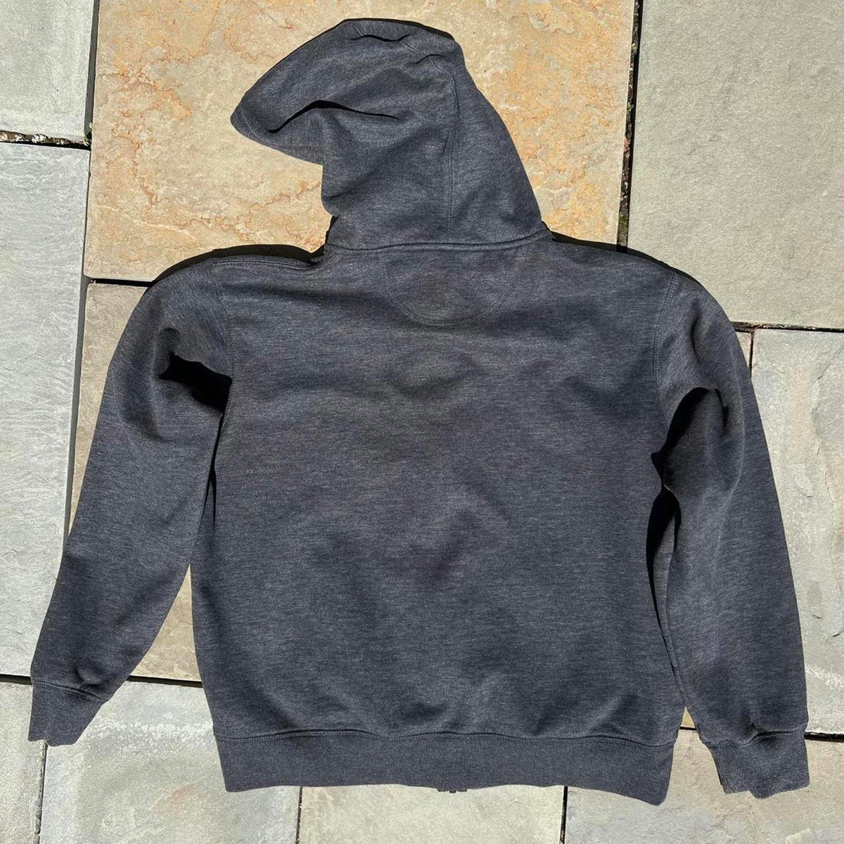 Dark Grey Heather Zip Hoodie