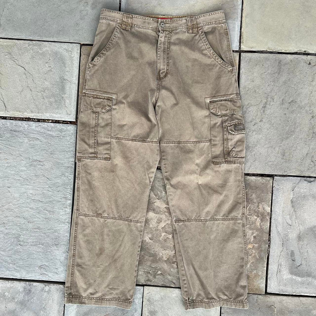 Y2K Utility Cargo Pants Dark Khaki