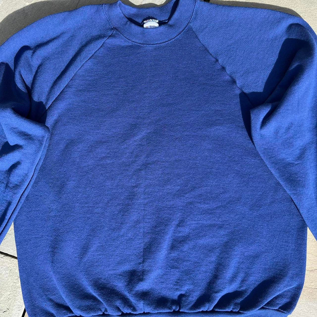 Vintage 80s Dark Blue Crewneck Sweatshirt Made in USA