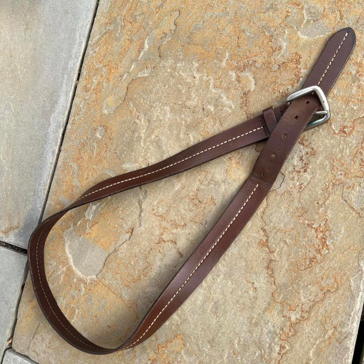 Y2K 2010 Dark Brown Italian Leather Belt Made in Italy