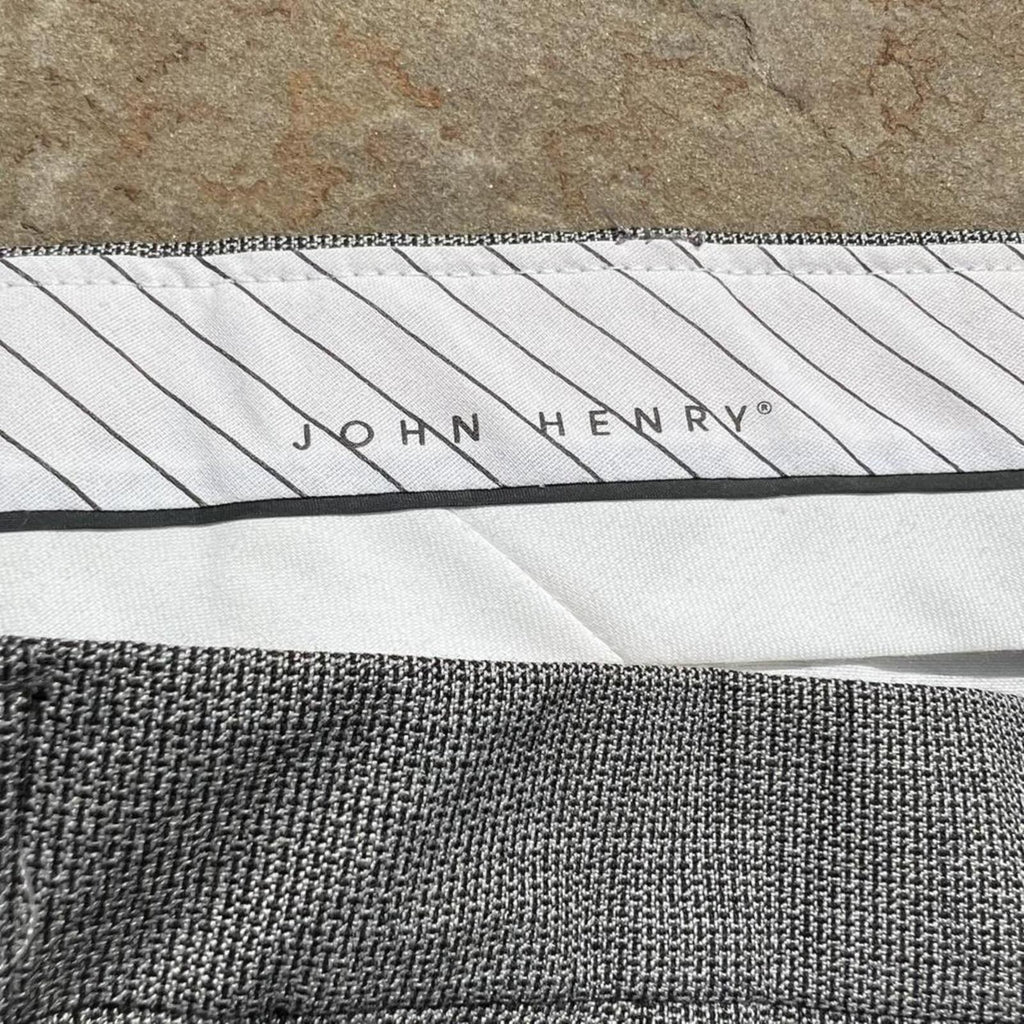Neo-Vintage 90s Grey Black Knit Pattern Pleated Pants