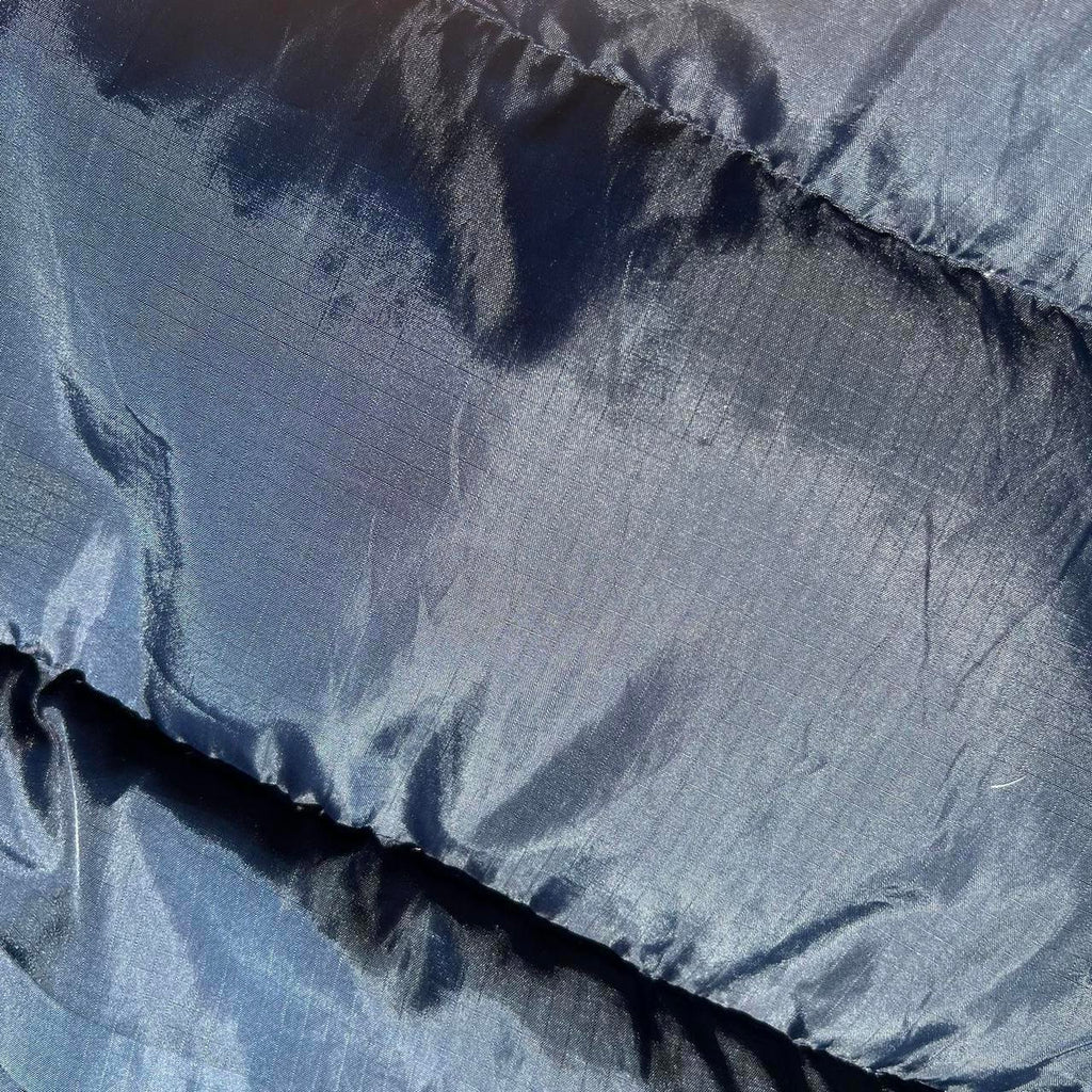 Y2K Ripstop Puffer Vest Navy Down Feather Fill
