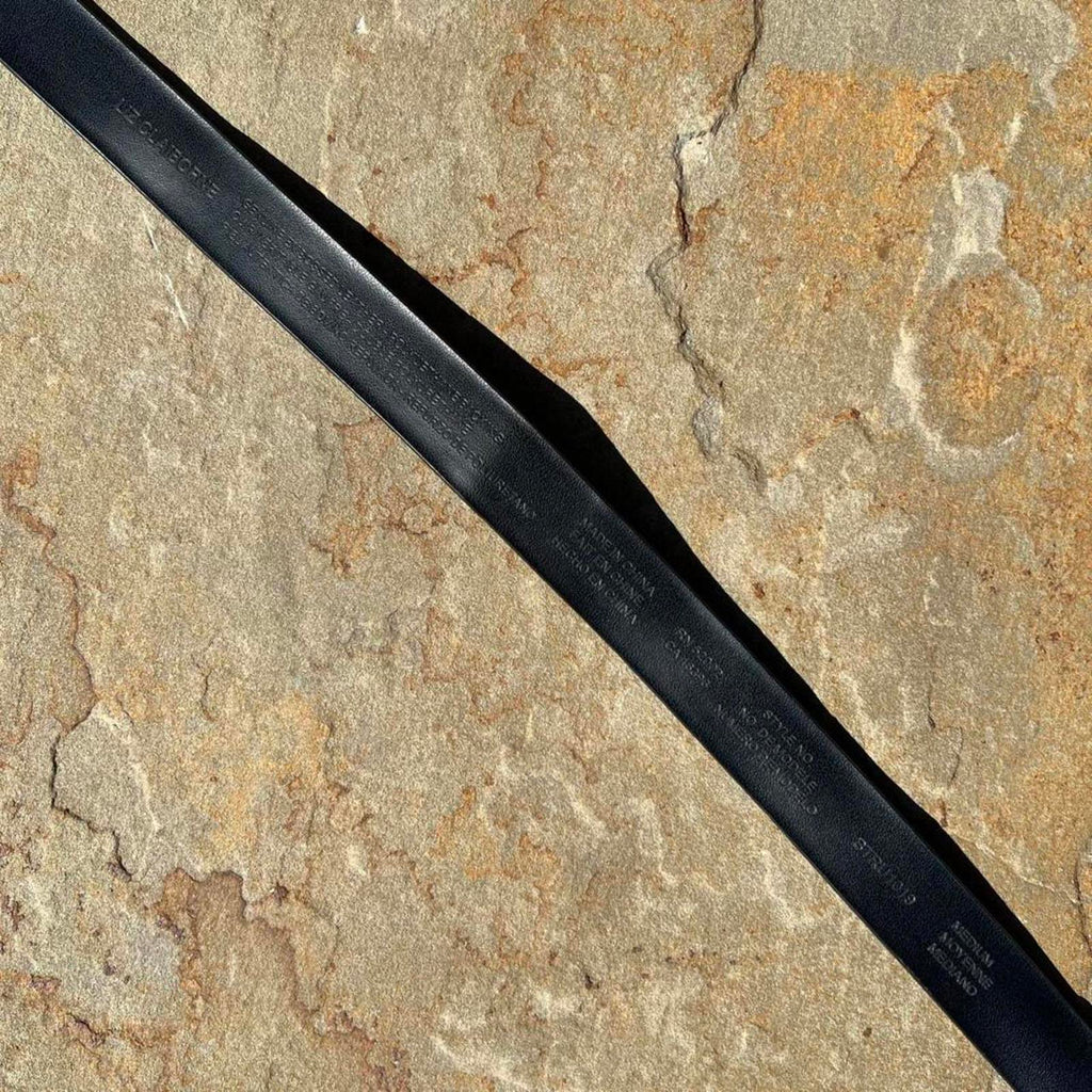 Y2K Black Leather Croc Embossed Belt