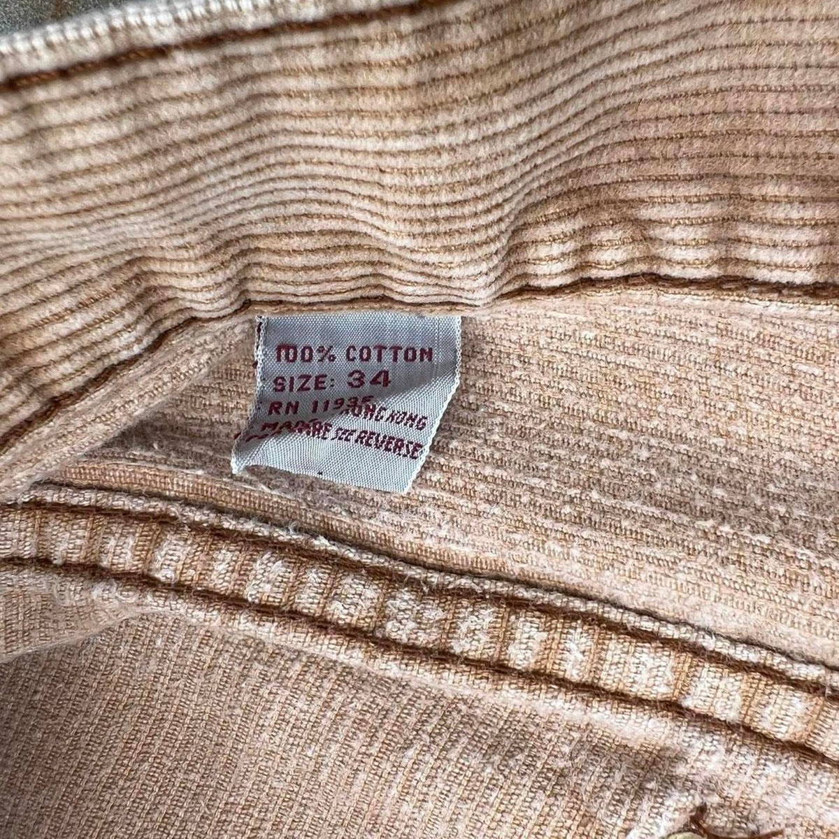 Neo-Vintage 90s Tan Brown Corduroy Jeans
