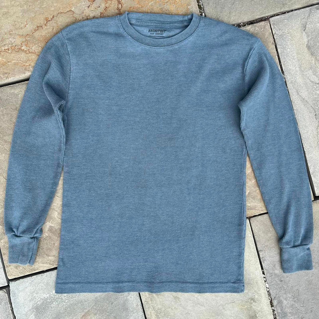Y2K Reworked Upcycled Darkened Blue Thermal
