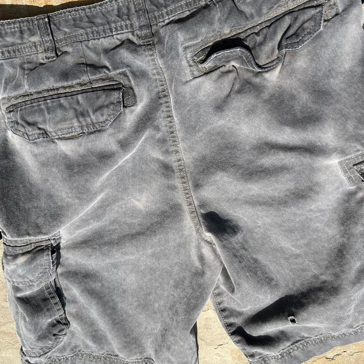 Y2K Reworked Distressed Cargo Shorts
