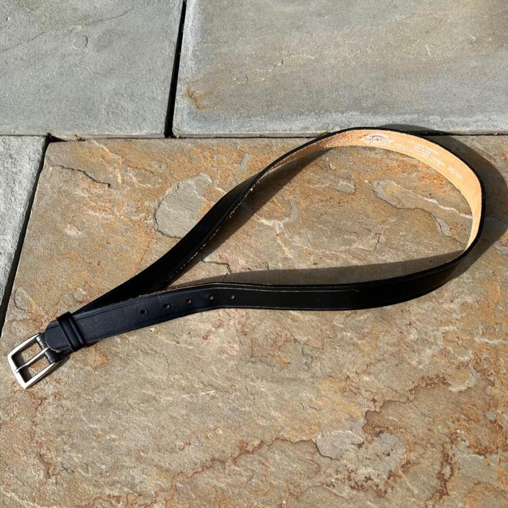 Neo-Vintage Y2K Dickies Black Leather Belt Made in USA