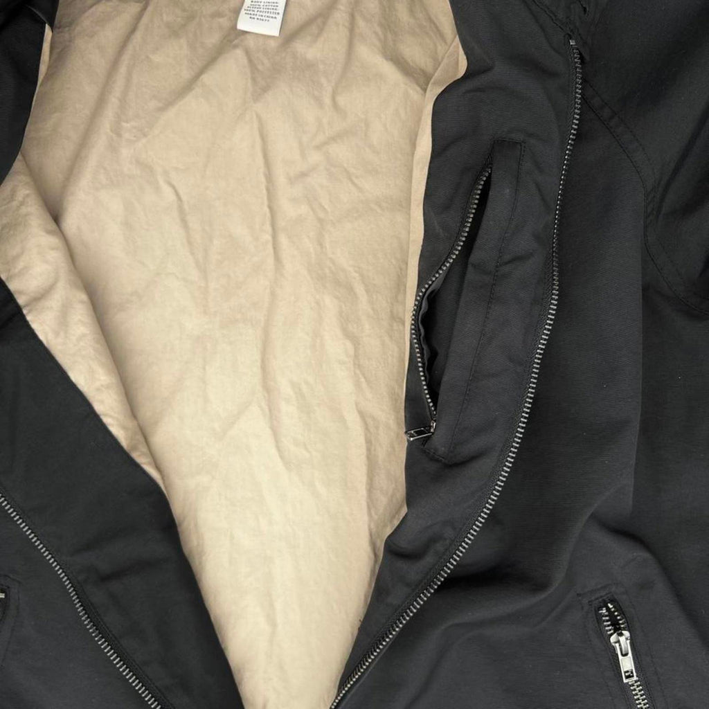 Black Water Repellant Racer Jacket