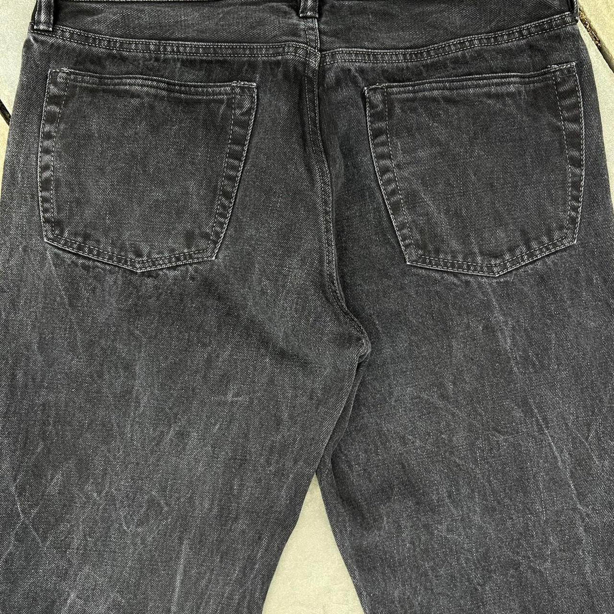 Y2K Faded Black Distressed Washed Jeans
