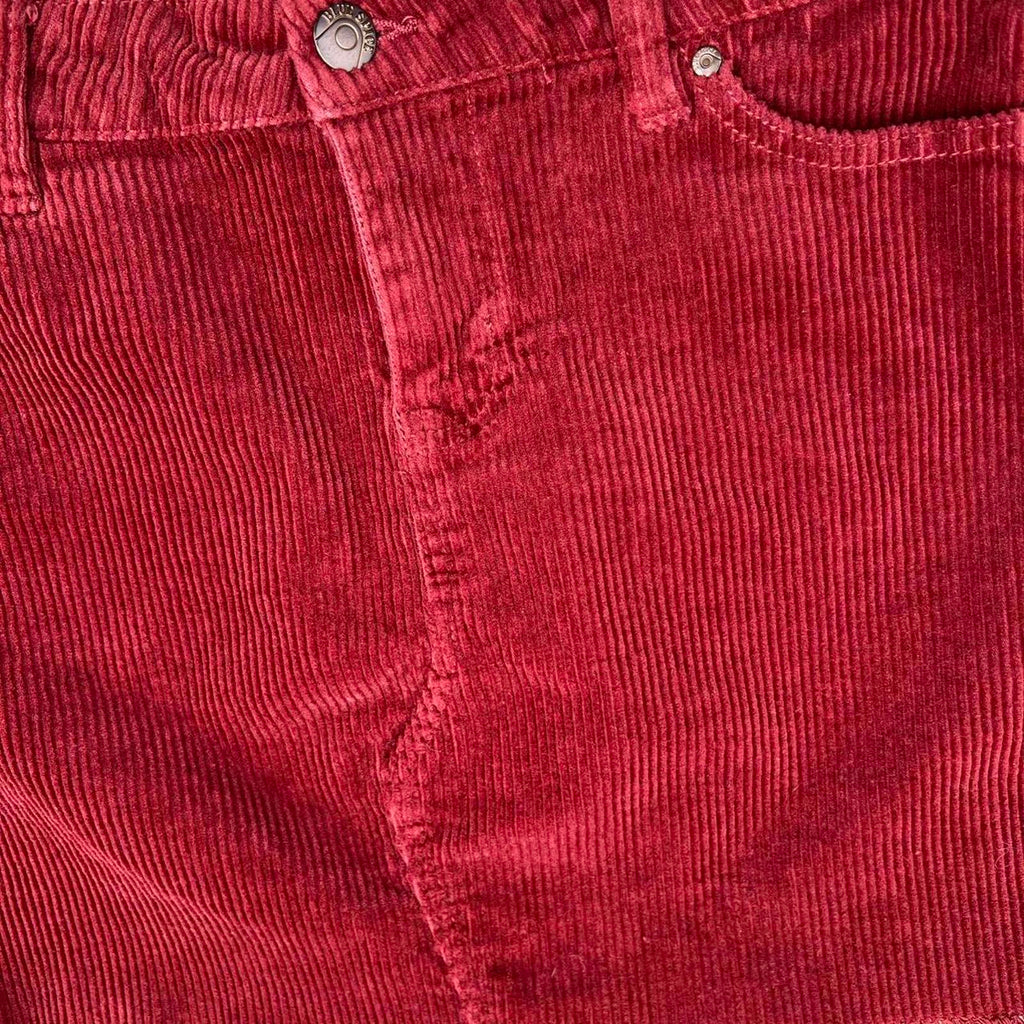 Y2K Burgundy Wide Wale Corduroy Mini Skirt