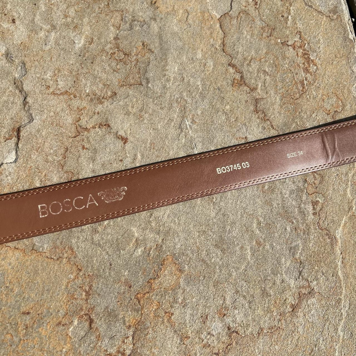 Neo Vintage 90s Brown Oil Tanned Leather Belt