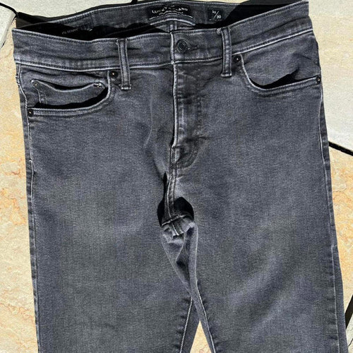 Black Stonewash Grunge Slim Jeans 32W x 30L