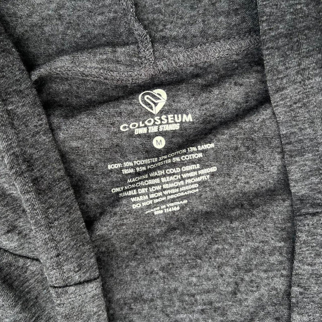University of Miami Grey Heather + Orange Open Hoodie