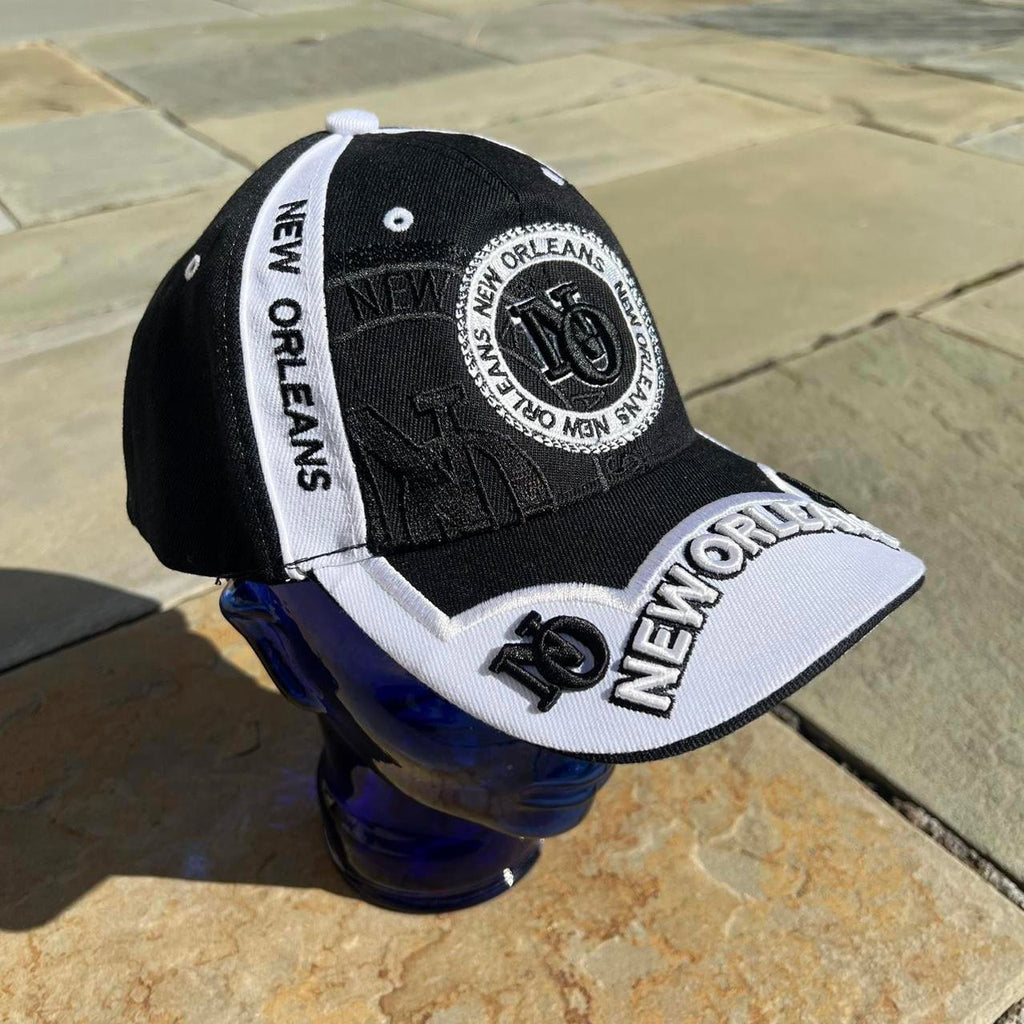New Orleans Two Tone Embroidered Strap Back Hat