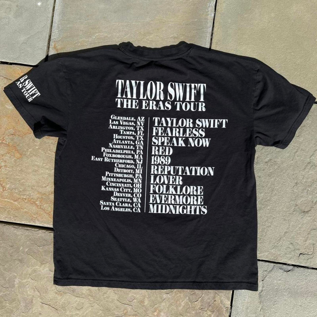 Taylor Swift The Era’s Tour Black Band Shirt