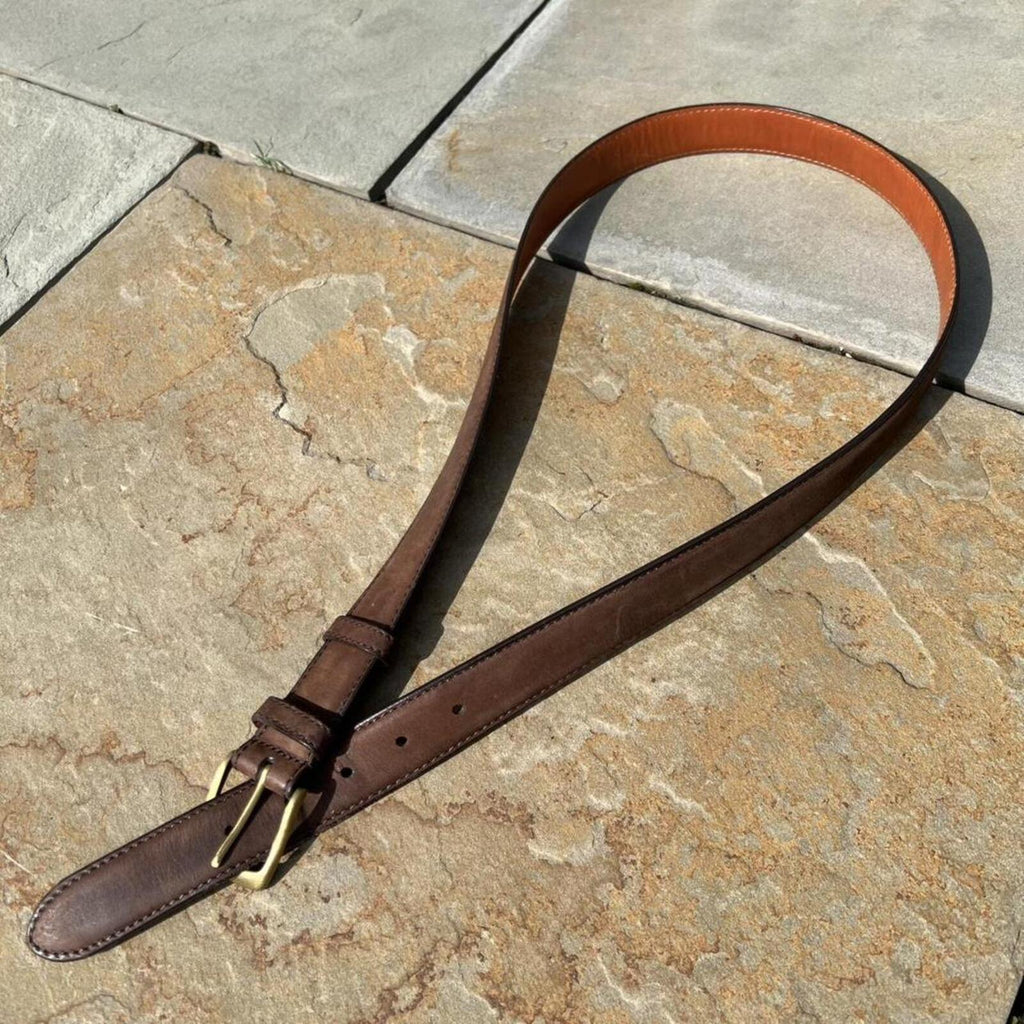 Vintage Y2K Coach Minimalist Brown Leather Belt