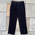 Black Corduroy Riveted Jeans